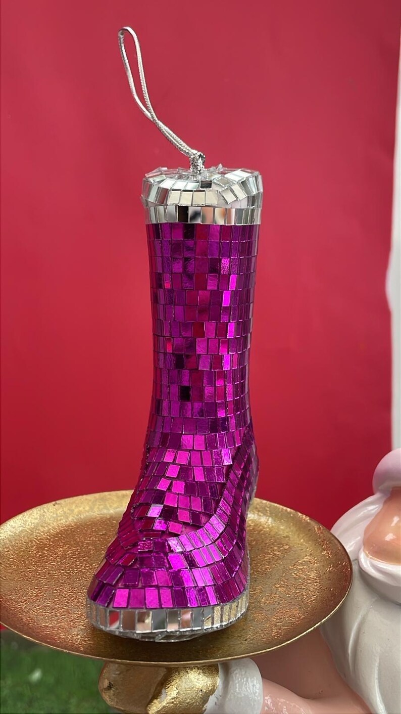 Disco Cowboy Boot Bauble