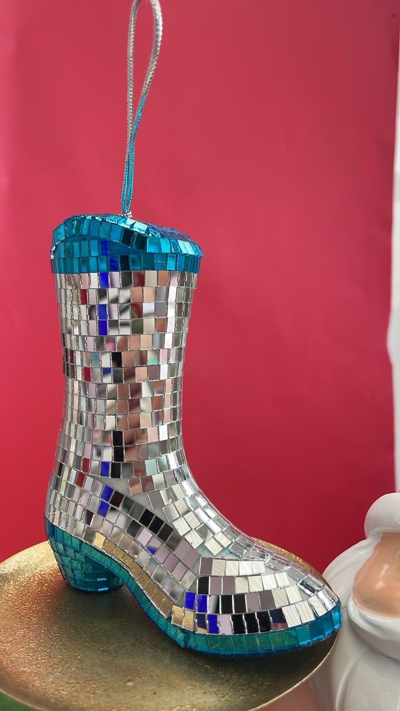Disco Cowboy Boot Bauble