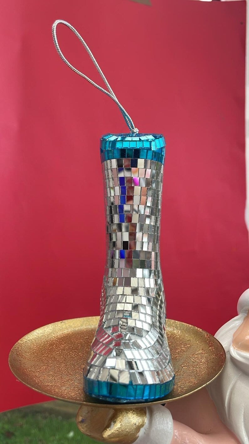 Disco Cowboy Boot Bauble