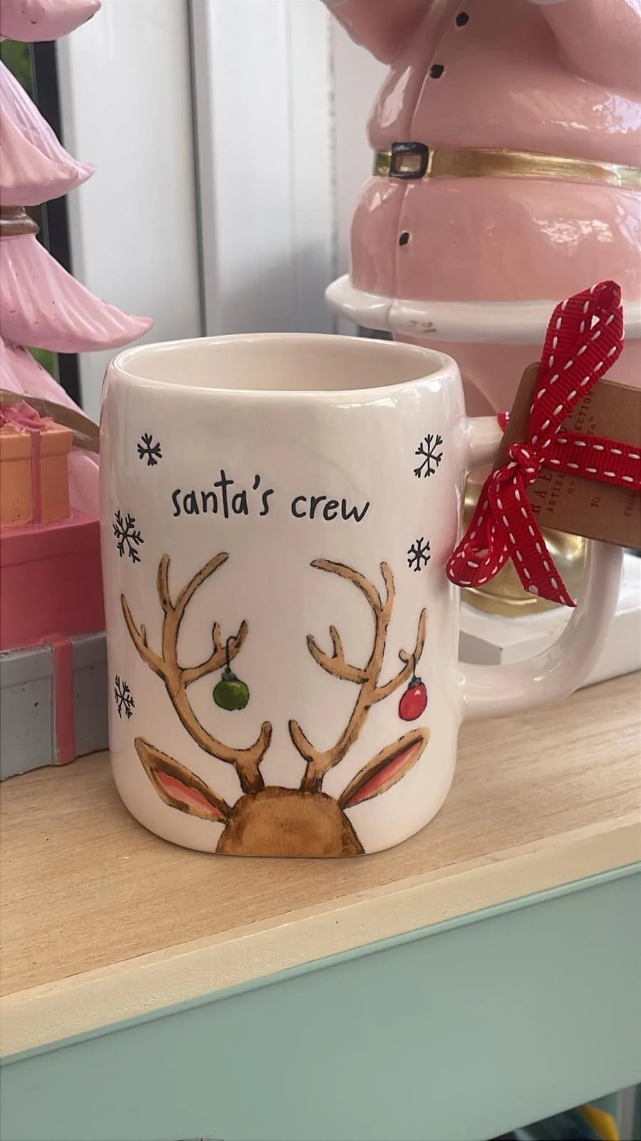 Rae Dunn Santa's Crew Mug