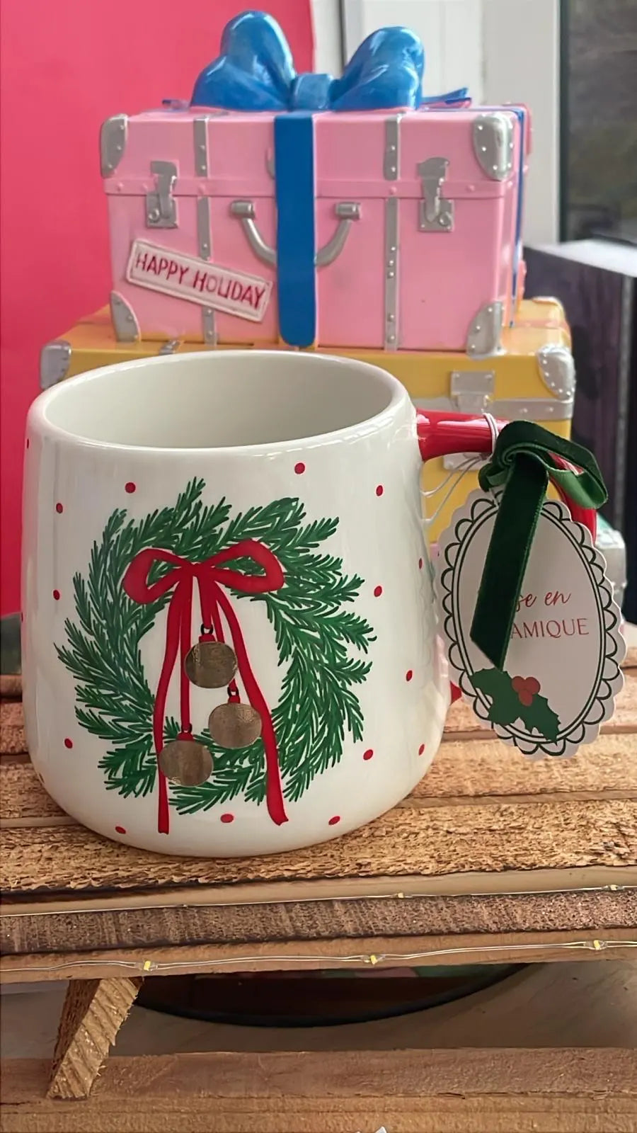 Wreath 'tis the season Mug