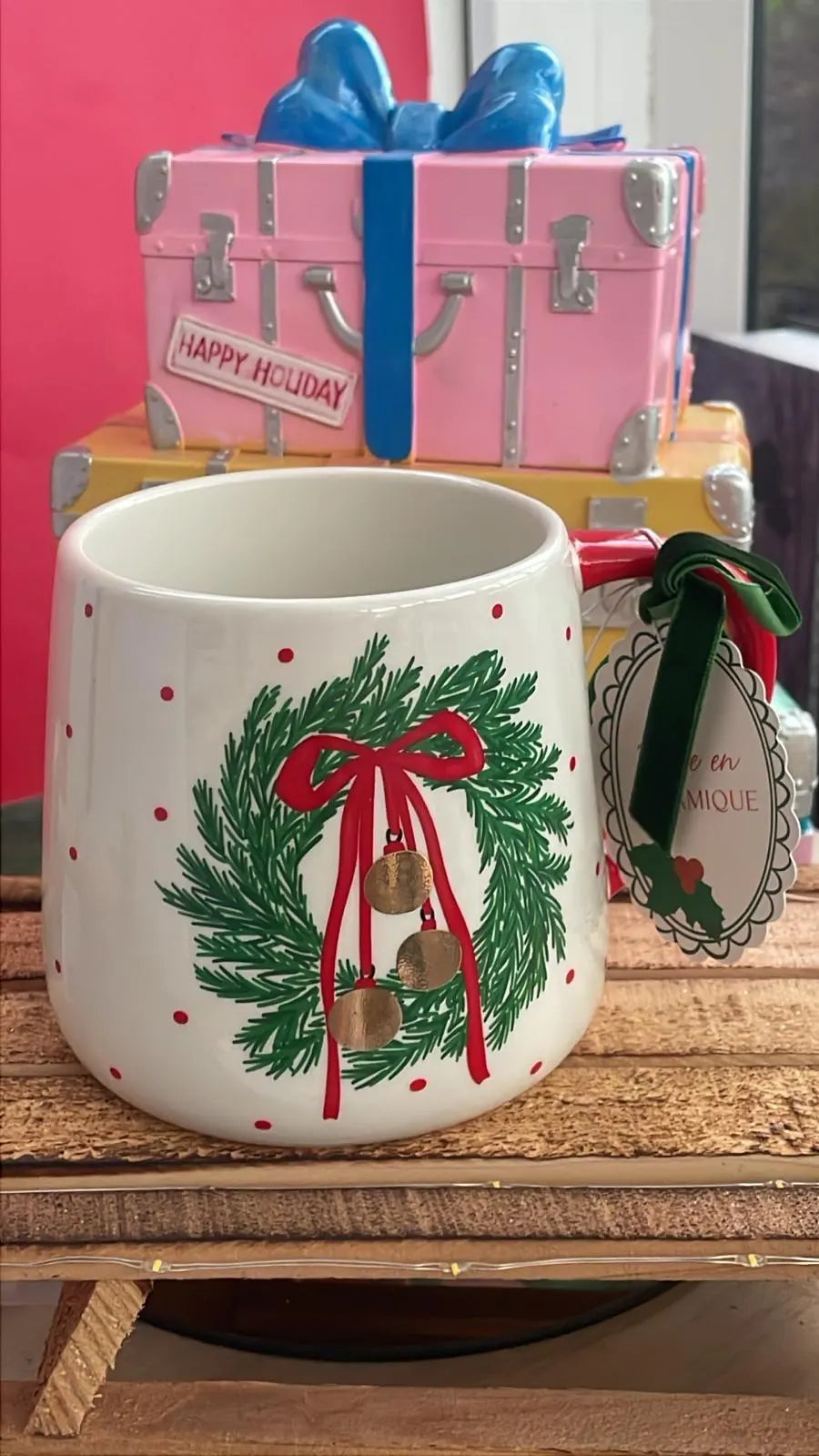 Wreath 'tis the season Mug
