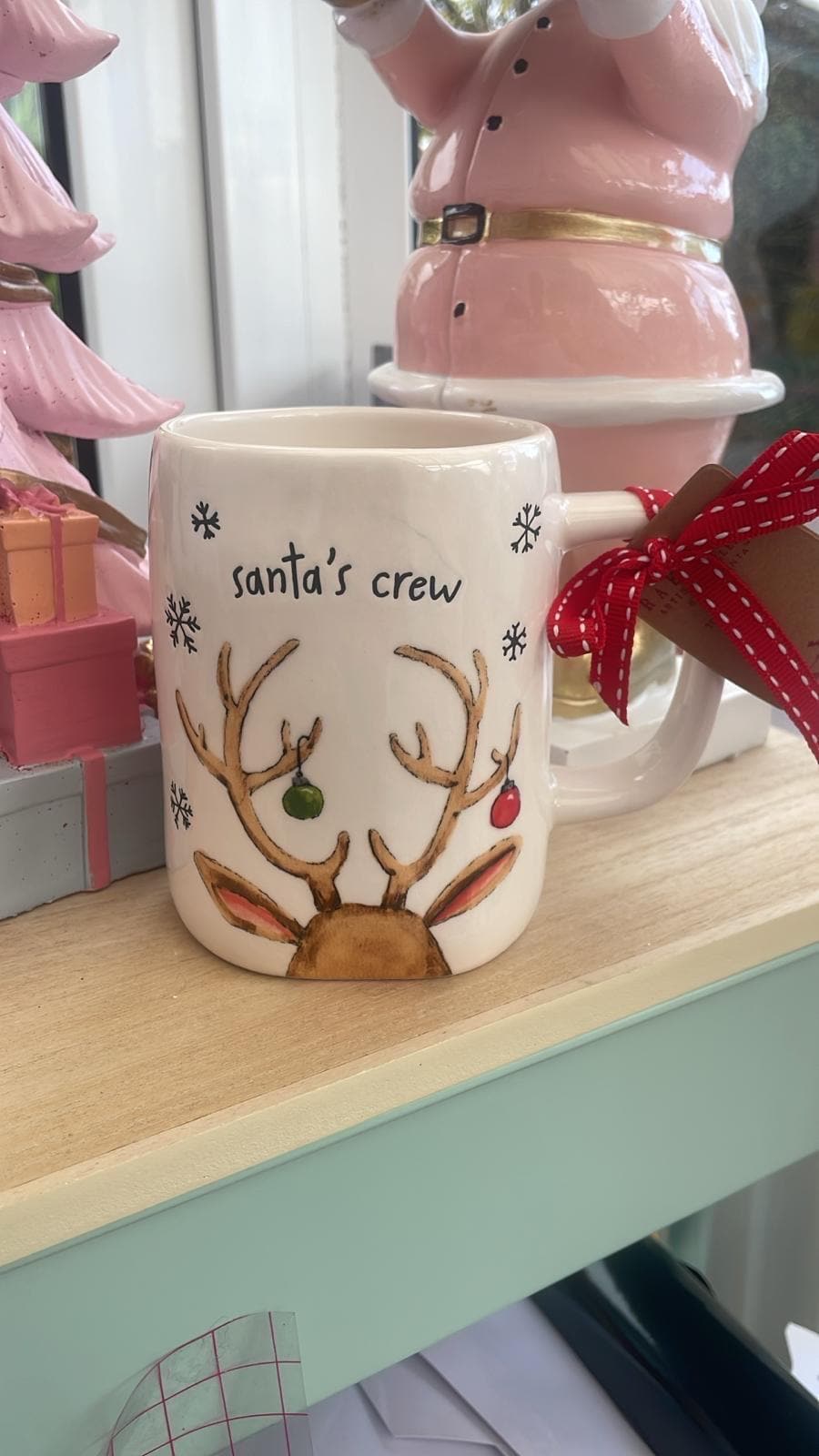 Rae Dunn Santa's Crew Mug