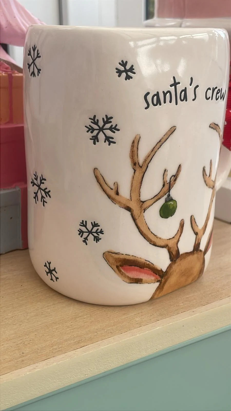Rae Dunn Santa's Crew Mug
